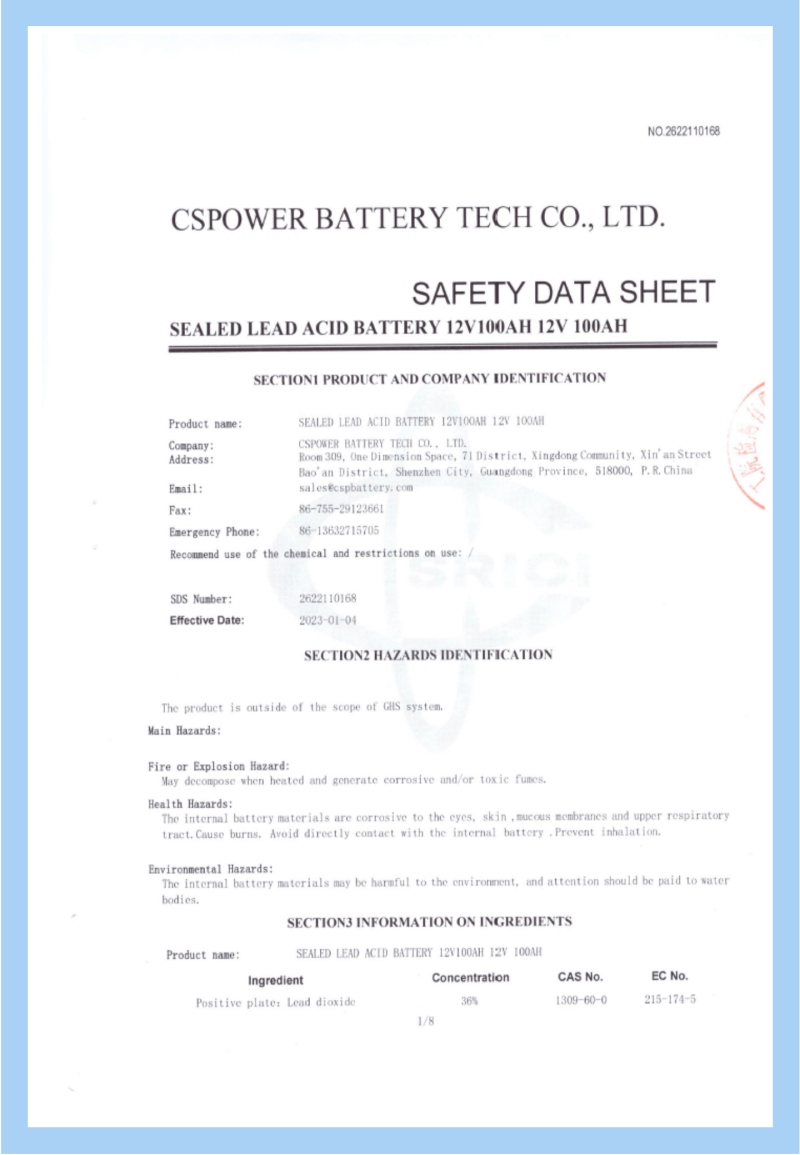 MSDS