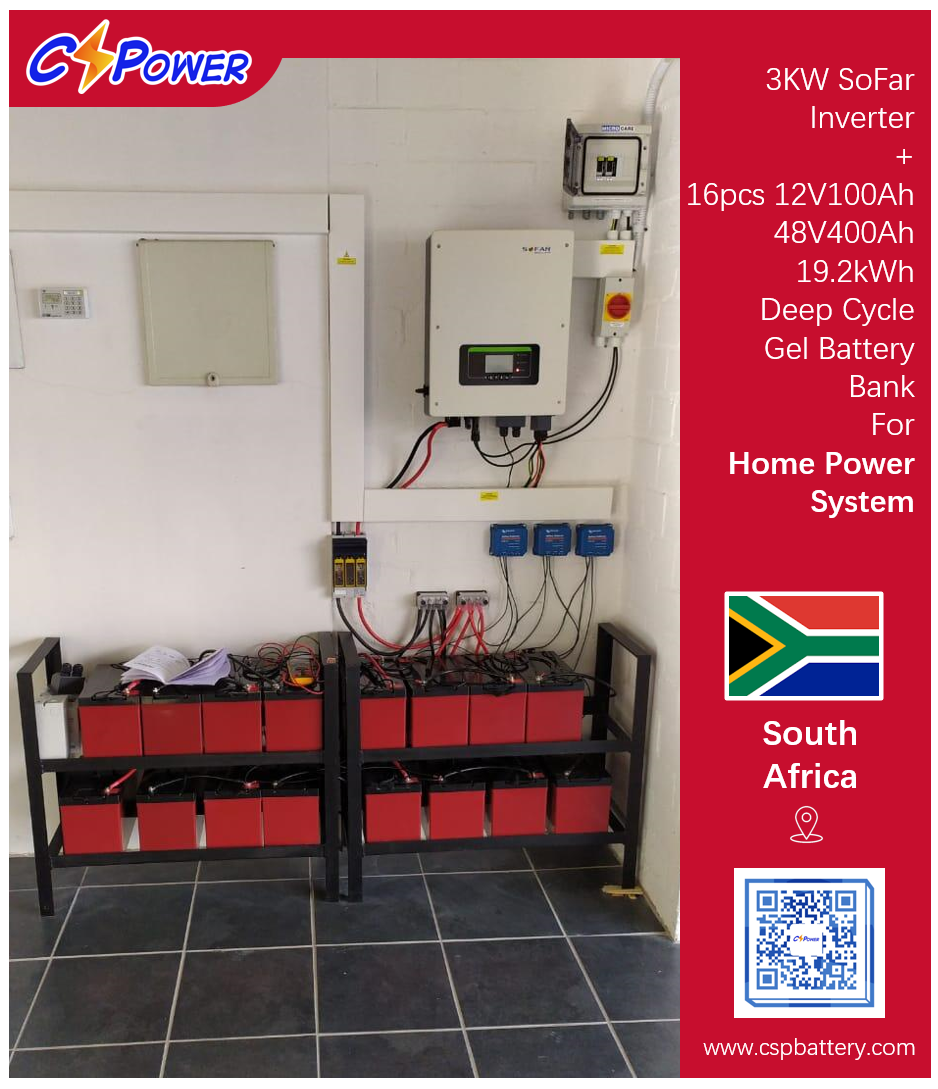 050 CSPOWER deep cycle battery installation in South Africa