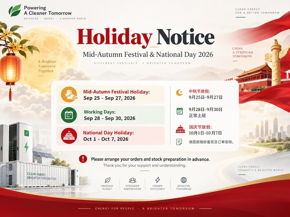 Notificare privind sărbătorile din China (cspower)